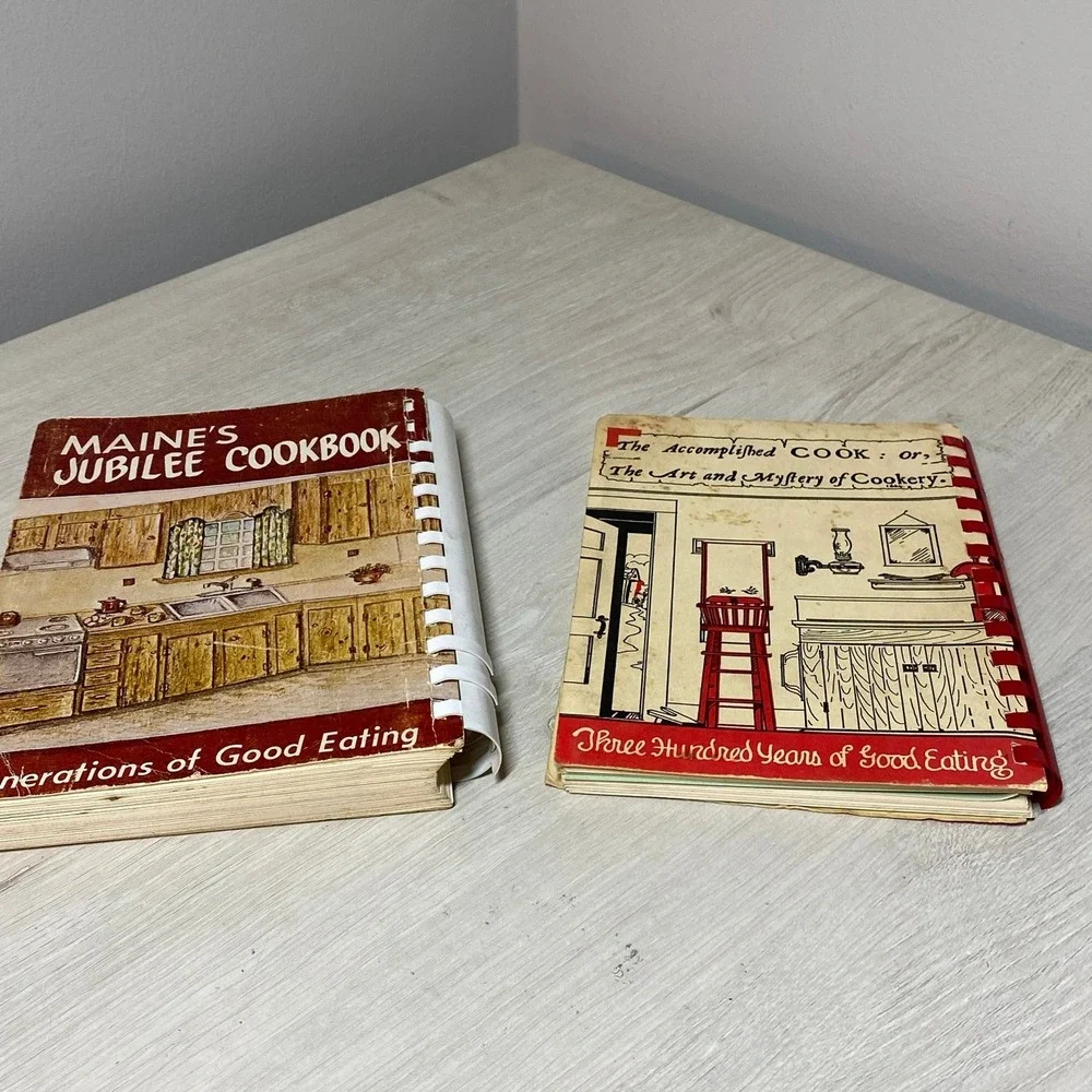 Vintage Maine Cookbook Lot Maine's Jubilee Coastal Cooking Spiral Bound Books